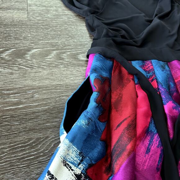 EUC Diane‎ von Furstenberg Jewel Wrap Dress Silk & Wool Multicolor Skirt Sz 8 - Picture 14 of 16